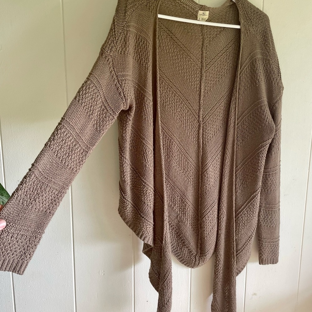 O'Neill Brown Tapered Cardigan